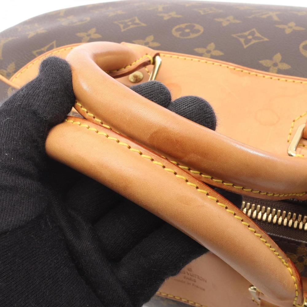 LOUIS VUITTON Brown Monogram Leather Boston Bag - Picture 7 of 10